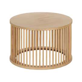 MESA CENTRO NATURAL DM-MADERA SALÓN 60 X 60 X 38 CM