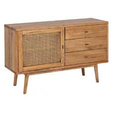 APARADOR MIEL MADERA MINDI SALÓN 120 X 40 X 77 CM