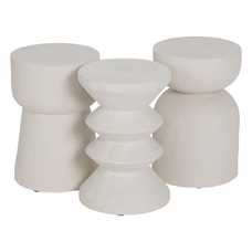 MESITA BLANCO POLIRESINA 31 X 31 X 45 CM MESITA BLANCO POLIRESINA 31 X 31 X 45 CM