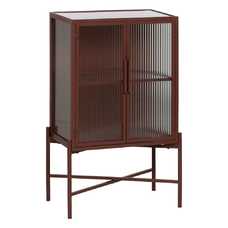 VITRINA TEJA METAL-CRISTAL 52 X 33 X 90 CM