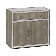 MUEBLE RECIBIDOR ESPEJO GRIS-PLATA 81 X 41 X 76,50 CM
