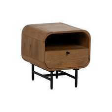 MESITA NATURAL MADERA DE MANGO SALÓN 40 X 40 X 45 CM