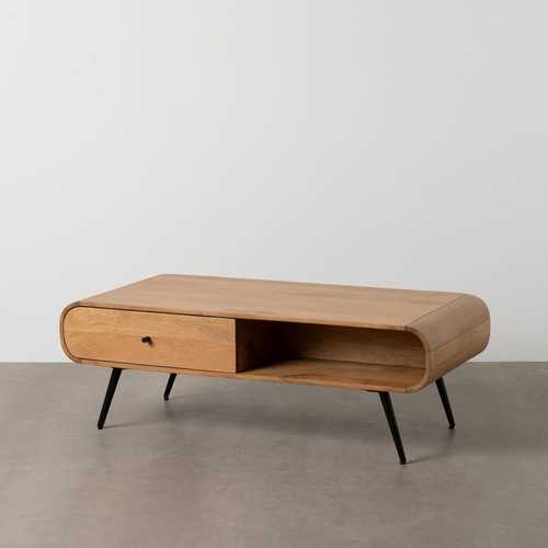 MESA CENTRO NATURAL MADERA DE MANGO 120 X 60 X 40 CM