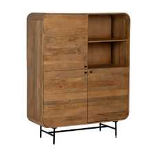 ARMARIO NATURAL MADERA DE MANGO SALÓN 110 X 40 X 140 CM
