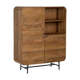 ARMARIO NATURAL MADERA DE MANGO SALÓN 110 X 40 X 140 CM