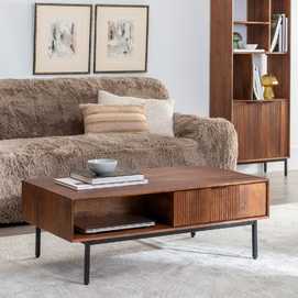 MESA CENTRO MADERA DE MANGO SALÓN 110 X 60 X 40 CM