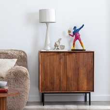 MUEBLE AUXILIAR MADERA DE MANGO SALÓN 80 X 40 X 80 CM