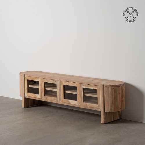 MUEBLE TV NATURAL MADERA DE ACACIA SALÓN 180 X 50 X 40 CM