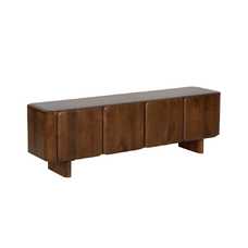 MUEBLE TV MARRÓN MADERA DE MANGO SALÓN 175 X 45 X 55 CM MUEBLE TV MARRÓN MADERA DE MANGO SALÓN 175 X 45 X 55 CM