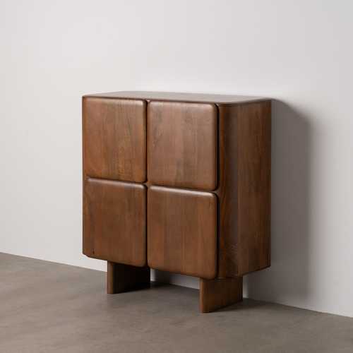 ARMARIO MARRÓN MADERA DE MANGO SALÓN 104 X 45 X 110 CM