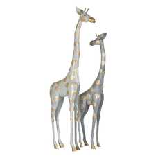 FIGURA JIRAFA HIERRO DECORACIÓN 27 X 12 X 100 CM