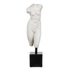 ESCULTURA BUSTO BLANCO ENVEJECIDO RESINA 14 X 11 X 43 CM ESCULTURA BUSTO BLANCO ENVEJECIDO RESINA 14 X 11 X 43 CM