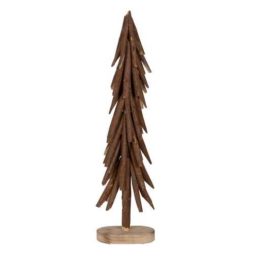 FIGURA ÁRBOL MARRÓN MADERA PAULONIA 34 X 20 X 108 CM