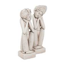 ESCULTURA BALINESA MAGNESIO ÉTNICO 23 X 20 X 75,50 CM