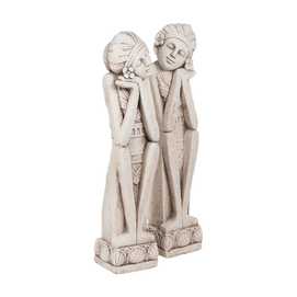 ESCULTURA BALINESA MAGNESIO ÉTNICO 21 X 20 X 97,50 CM