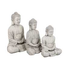 ESCULTURA BUDA MAGNESIO ÉTNICO 44 X 27 X 58 CM