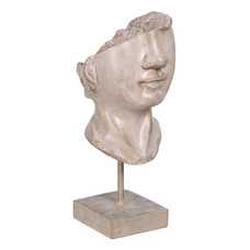 FIGURA ROSTRO BEIGE POLIRESINA 12,50 X 13,50 X 27,50 CM FIGURA ROSTRO BEIGE POLIRESINA 12,50 X 13,50 X 27,50 CM