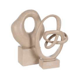 FIGURA ABSTRACTA POLIRESINA DECORACIÓN 29 X 13,50 X 42 CM