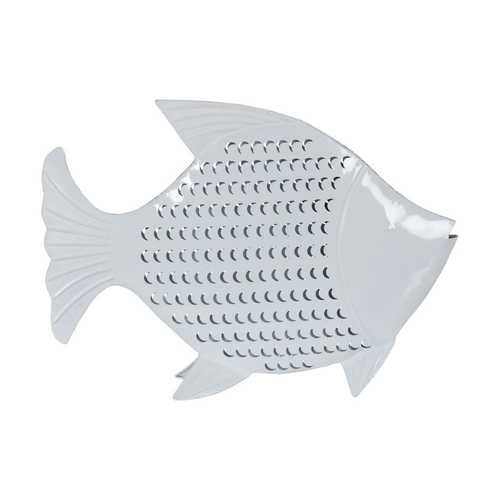 FIGURA PEZ BLANCO METAL 49,50 X 7 X 36,50 CM