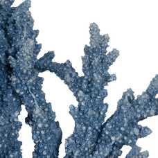 FIGURA CORAL AZUL RESINA DECORACIÓN 34 X 13 X 27 CM