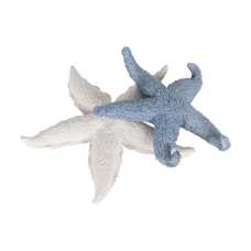 FIGURA ESTRELLA AZUL RESINA DECORACIÓN 23 X 25 X 5 CM