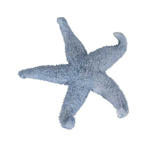 FIGURA ESTRELLA AZUL RESINA DECORACIÓN 23 X 25 X 5 CM