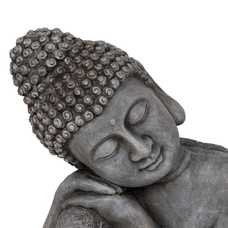 ESCULTURA BUDA FIBRA DE MAGNESIO 35 X 35 X 54 CM