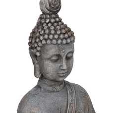 ESCULTURA BUDA FIBRA DE MAGNESIO 37 X 21 X 56 CM