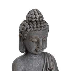 ESCULTURA BUDA FIBRA DE MAGNESIO 19 X 15 X 58 CM