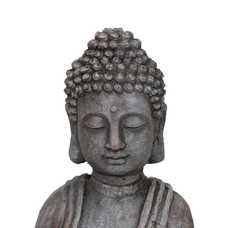 ESCULTURA BUDA FIBRA DE MAGNESIO 16 X 14 X 56 CM