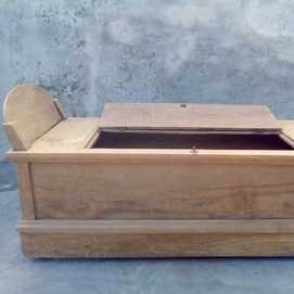 ARCÓN ANTIGUO MADERA DE TEKA 90 X 218 X 103 CM