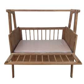 CUNA ANTIGUA TEKA MACIZA 106 X 65 X 118 CM