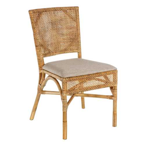 SILLA NATURAL "RATTAN" SALÓN 45 X 57 X 85 CM