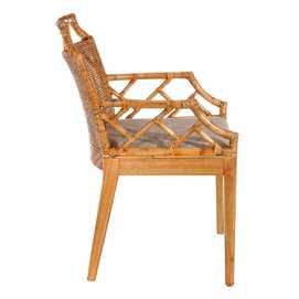 SILLA NATURAL MADERA MINDI SALÓN 59 X 61 X 88 CM