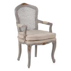 SILLÓN GRIS-BEIGE DM-MADERA SALÓN 58 X 52 X 98,50 CM