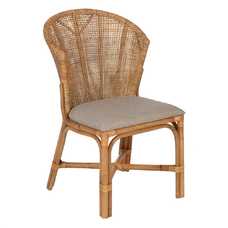 SILLA NATURAL RATÁN SALÓN 53 X 61,50 X 84,50 CM