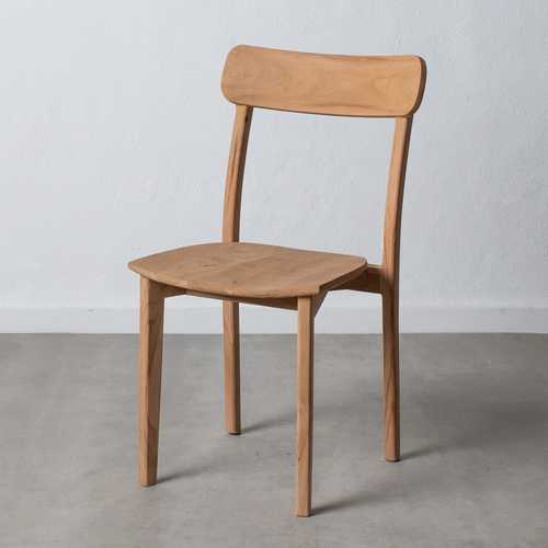 SILLA NATURAL MADERA DE TECA SALÓN 48 X 49 X 86 CM