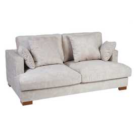 SOFÁ 2 PLAZAS BEIGE TEJIDO SALÓN 190 X 120 X 91 CM