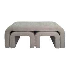 S/3 BANCO BEIGE DM-TEJIDO 126 X 43 X 50 CM S/3 BANCO BEIGE DM-TEJIDO 126 X 43 X 50 CM