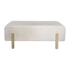 BANCO BAÚL CREMA DM-TEJIDO 122 X 42 X 45 CM