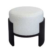 PUF BLANCO-NEGRO DM-TEJIDO 43 X 43 X 41 CM