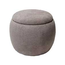 PUF BAÚL BEIGE DM-TEJIDO 55 X 55 X 43 CM