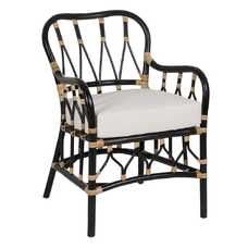 SILLÓN NEGRO RATÁN SALÓN 58 X 62 X 85 CM