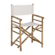 SILLA DIRECTOR NATURAL BAMBÚ 58 X 46 X 90 CM