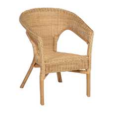 SILLA NATURAL RATÁN SALÓN 60 X 58 X 80 CM