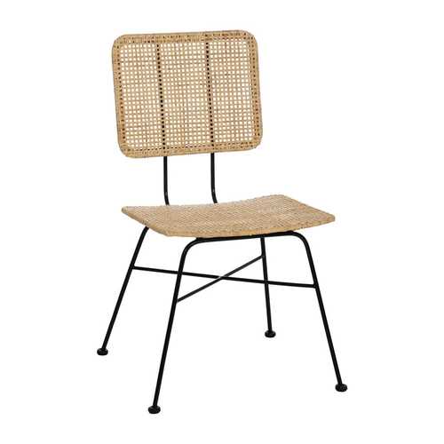 SILLA FIBRA NATURAL-METAL SALÓN 51 X 50 X 84 CM