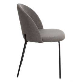SILLA GRIS TEJIDO-METAL MODERNO SALÓN 50 X 54 X 78,50 CM