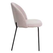 SILLA BEIGE TEJIDO-METAL MODERNO SALÓN 50 X 54 X 78,50 CM SILLA BEIGE TEJIDO-METAL MODERNO SALÓN 50 X 54 X 78,50 CM