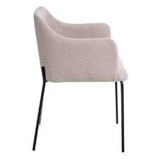 SILLA BEIGE TEJIDO-METAL MODERNO SALÓN 52,50 X 53 X 77 CM SILLA BEIGE TEJIDO-METAL MODERNO SALÓN 52,50 X 53 X 77 CM