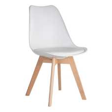 SILLA BLANCO POLIPROPILENO 49 X 43 X 84 CM